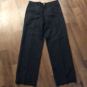 Armani Collezioni Women Pants Black Linen Cotton